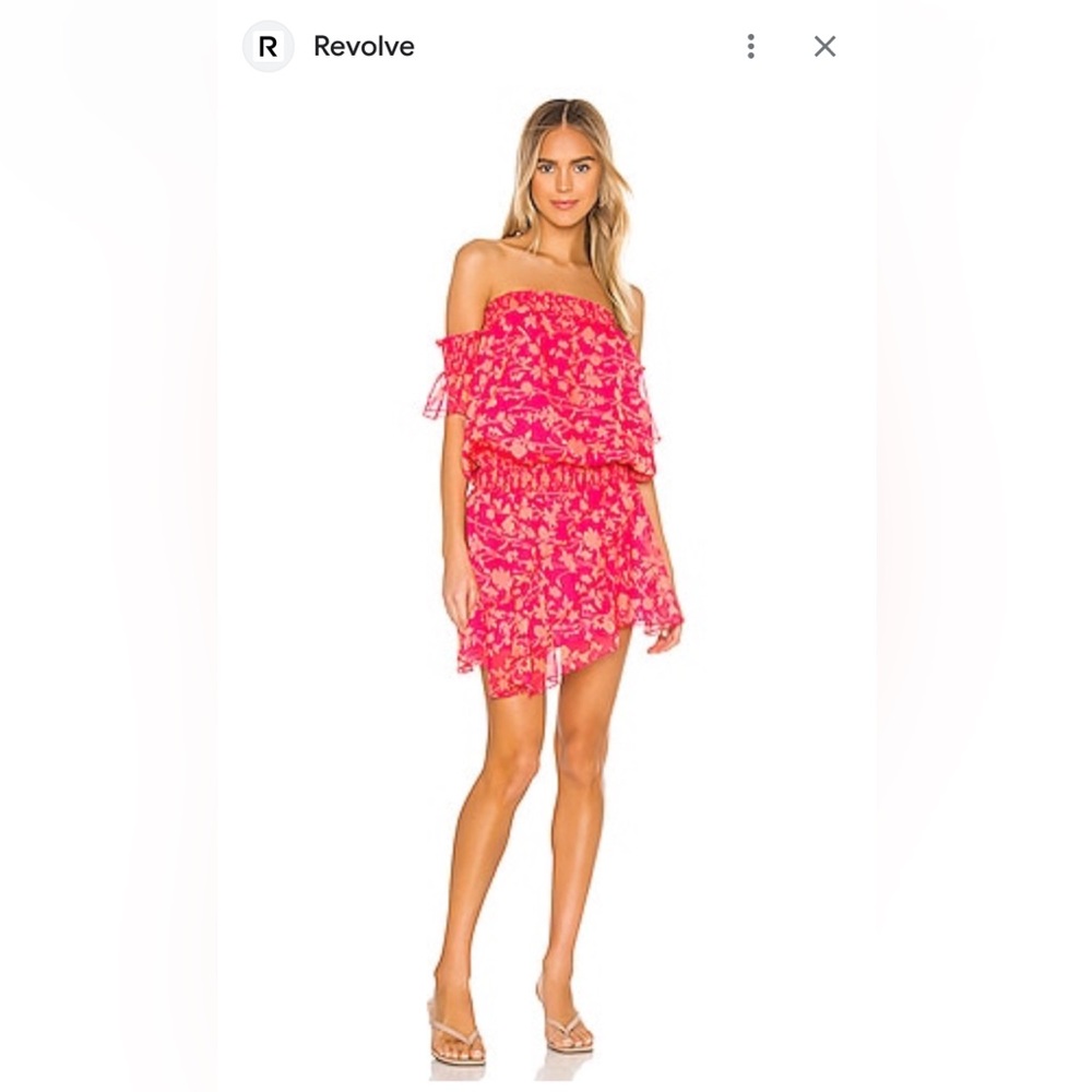Amanda Uprichard Arielle Off-The-Shoulder Mini Blouson Dress,‎ xs